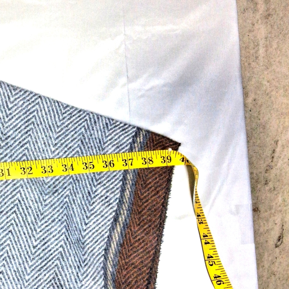 Nine West Cozy Baggy Boho OS Cottagecore Herringbone Design Poncho/Wrap - Picture 4 of 9